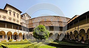 Laurentian Library garden in Florence