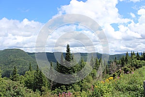 Laurentian mountains landscape