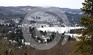 Laurentides mountains and village