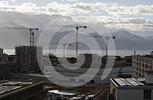 Lausanne Arena and building site