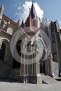 Lausanne Cathedral exterior, Switzerland