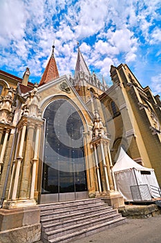 Lausanne city Notre Dame Cathedral in Switzerland