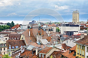 Lausanne rooftop. Switzerland