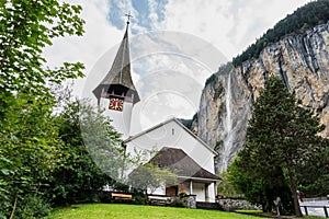 Lauterbrunnen near Interlaken in the canton of Bern in Switzerland