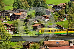 Lauterbrunnen, Switzerland wengernalpbahn train