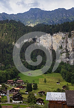 Lauterbrunnen view from top