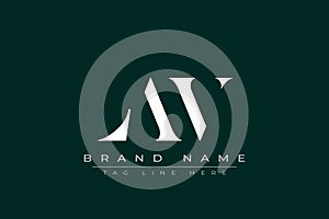 LAV abstract letter logo design