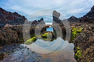 Lava beach, Western Iceland