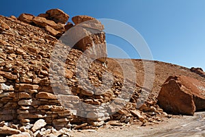 Lava blocks in Altiplano Boliviano