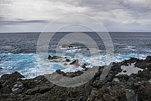 Lava coastline in Punta Brava, Puerto de la Cruz