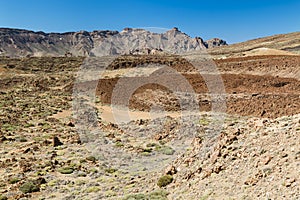 Lava Flow in the Canadas del Teide, Tenerife, Spain