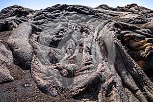 Lava flow detail on Pico do Fogo, Cape Verde