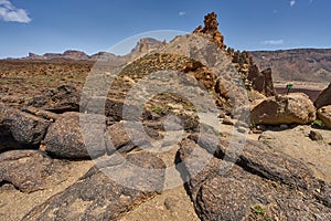 Lava formations at Roques de Garcia