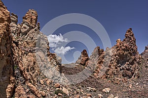 Lava formations at Roques de Garcia