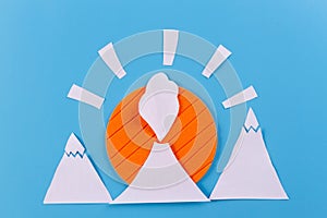 Lava going down the Volcano