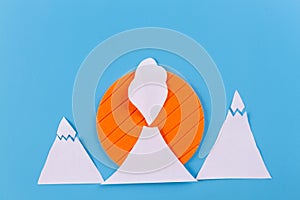 Lava going down the Volcano