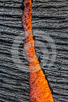 Lava on Hawaii`s Big Island