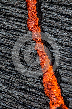 Lava on Hawaii`s Big Island