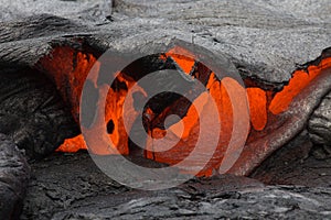 Lava on Hawaii`s Big Island