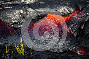 Lava on Hawaii`s Big Island