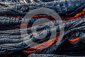 Lava on Hawaii`s Big Island