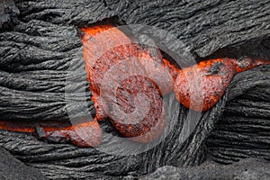 Lava on Hawaii`s Big Island