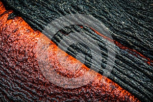 Lava on Hawaii`s Big Island