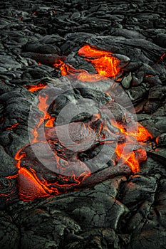 Lava on Hawaii`s Big Island