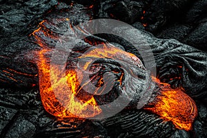 Lava on Hawaii`s Big Island