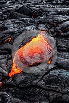 Lava on Hawaii`s Big Island