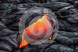 Lava on Hawaii`s Big Island