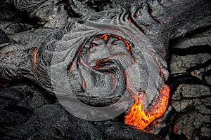Lava on Hawaii`s Big Island
