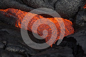 Lava on Hawaii`s Big Island