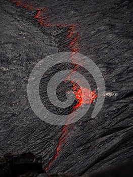 Lava inside Erta Ale volcano, Ethiopia