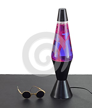 Lava lamp and granny glasses