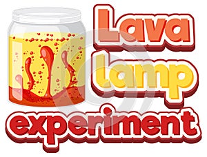 Lava lamp science experiment