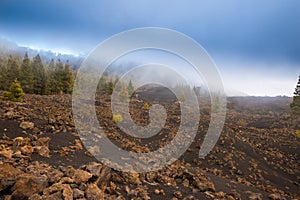 Lava landscape Teide volcano Tenerife Canary photo