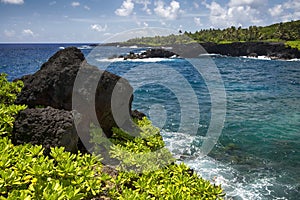 Lava Rock, Waianapanapa state park. Maui, Hawaii