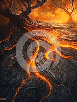 Lava tree