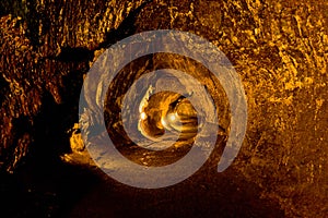 Lava Tube in Hawaii Volcanoes National Park.