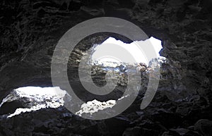 Lava Tunnel, Craters of the Moon National Monument and Preserve, Idaho, United States