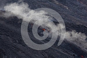 Lava volcano crater photo