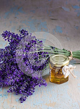 Lavander with aromatic oil