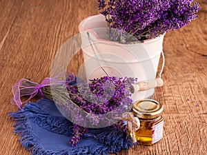 Lavander with aromatic oil