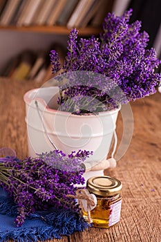 Lavander with aromatic oil