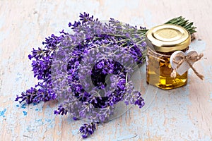 Lavander with aromatic oil