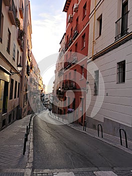 Lavapies neighborhood in Madrid Spain streetview