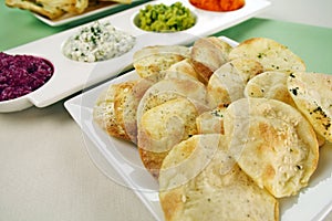 Lavash Bread And Dips