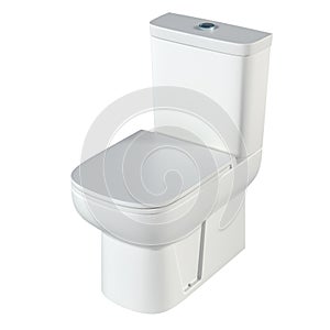 Lavatory pan isolated on a white background, bidet