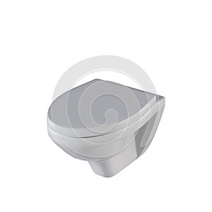 Lavatory pan isolated on a white background, bidet